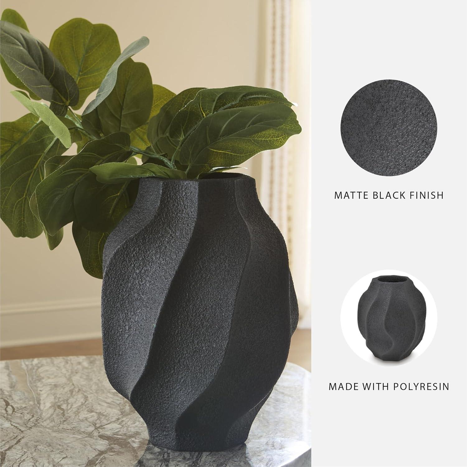 imageSignature Design by Ashley Judworth Casual Vase with Matte Finish BlackBlack