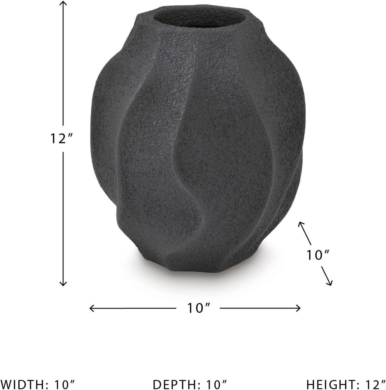 imageSignature Design by Ashley Judworth Casual Vase with Matte Finish BlackBlack