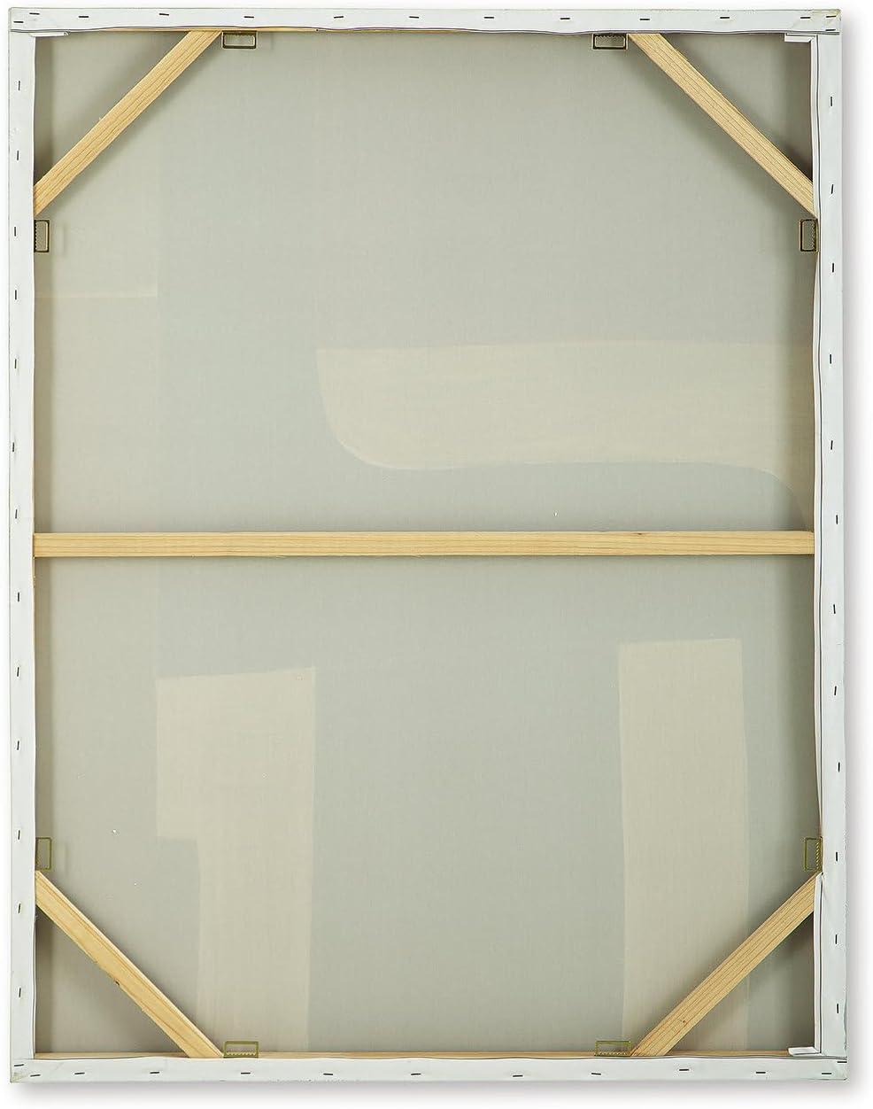 imageSignature Design by Ashley Lennmen Contemporary Rectangular Abstract Unframed Handpainted Wall Art 36 x 48 Inches Blue amp Light Brown