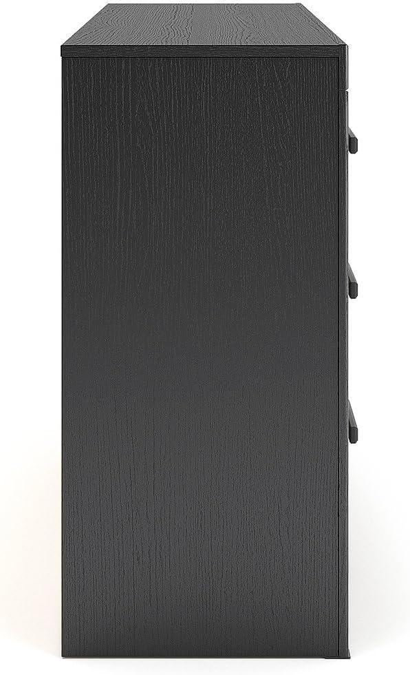 imageSignature Design by Ashley Ryderton Casual 6Drawer Dresser with Safety Stop Light GrayBlack Gray