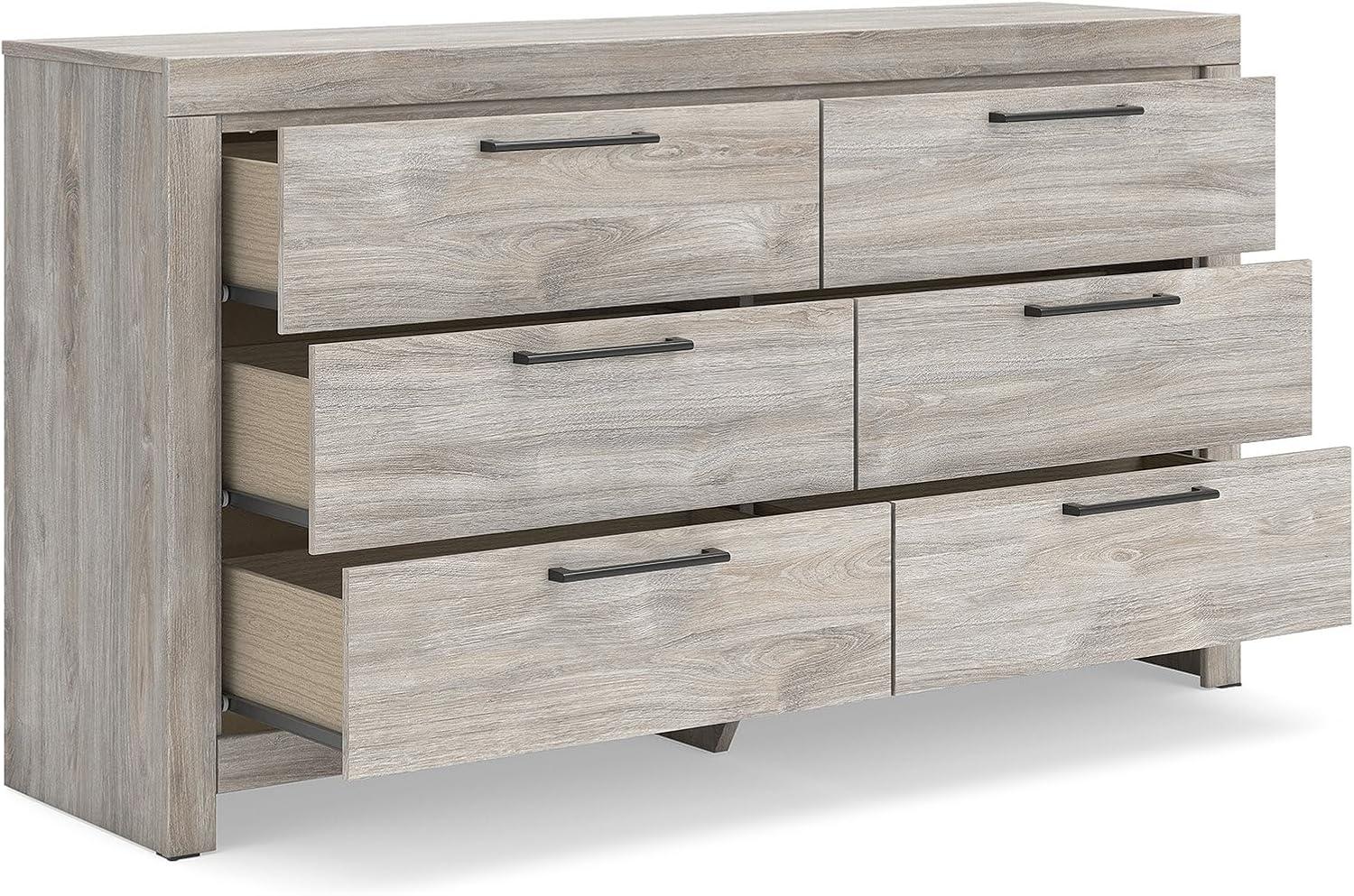 imageSignature Design by Ashley Ryderton Casual 6Drawer Dresser with Safety Stop Light GrayLight Gray