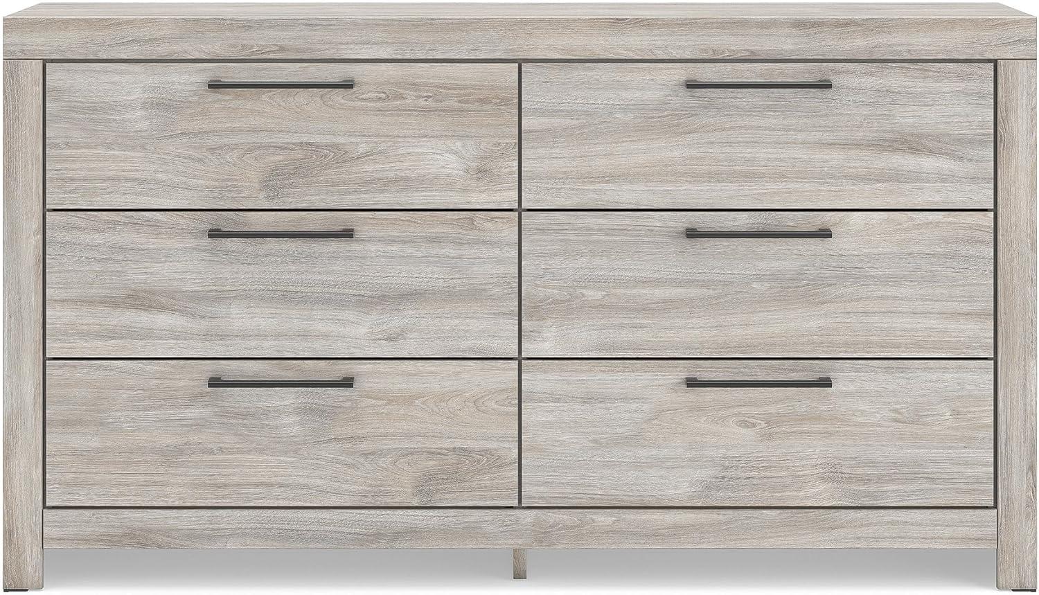 imageSignature Design by Ashley Ryderton Casual 6Drawer Dresser with Safety Stop Light GrayLight Gray