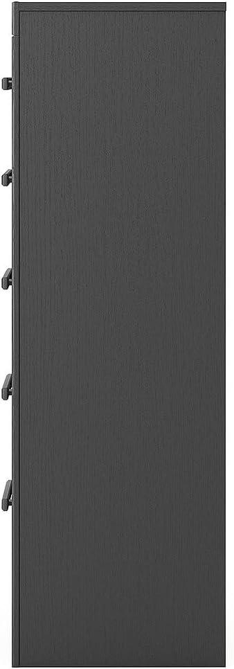 imageSignature Design by Ashley Ryderton Rustic 5Drawer Chest with Safety Stop Black amp GrayBlack Gray
