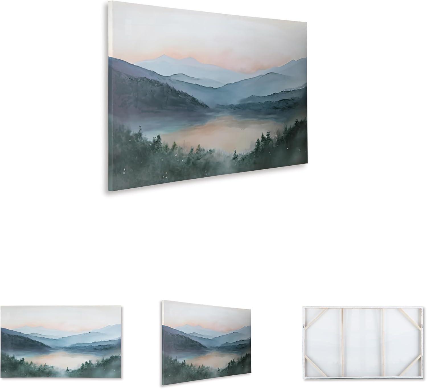 imageSignature Design by Ashley Vernmont Modern Landscape Wall Art 60 x 36 Inches Blue amp Green