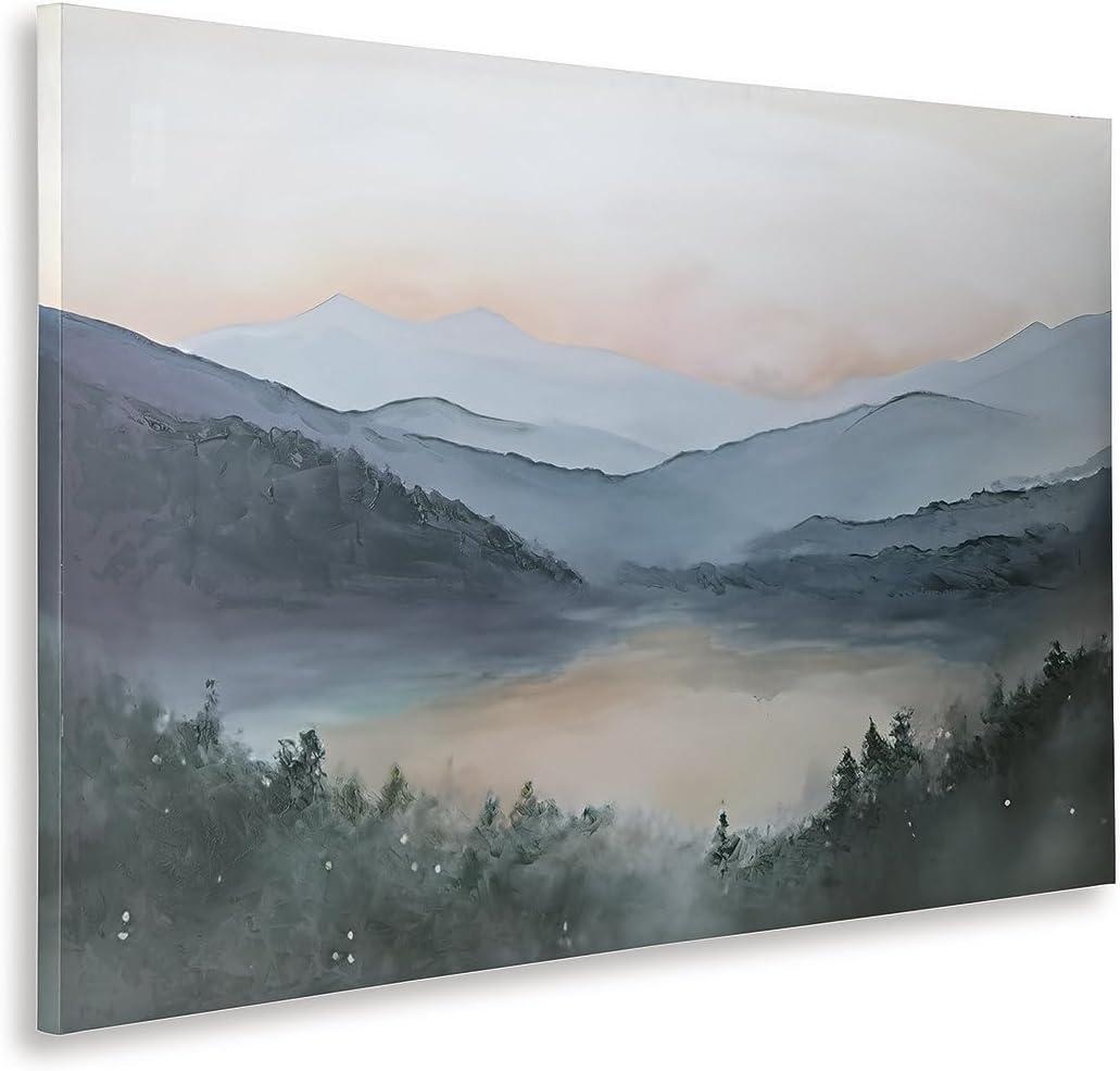 imageSignature Design by Ashley Vernmont Modern Landscape Wall Art 60 x 36 Inches Blue amp Green