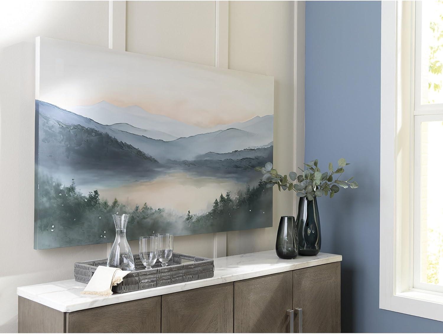 imageSignature Design by Ashley Vernmont Modern Landscape Wall Art 60 x 36 Inches Blue amp Green