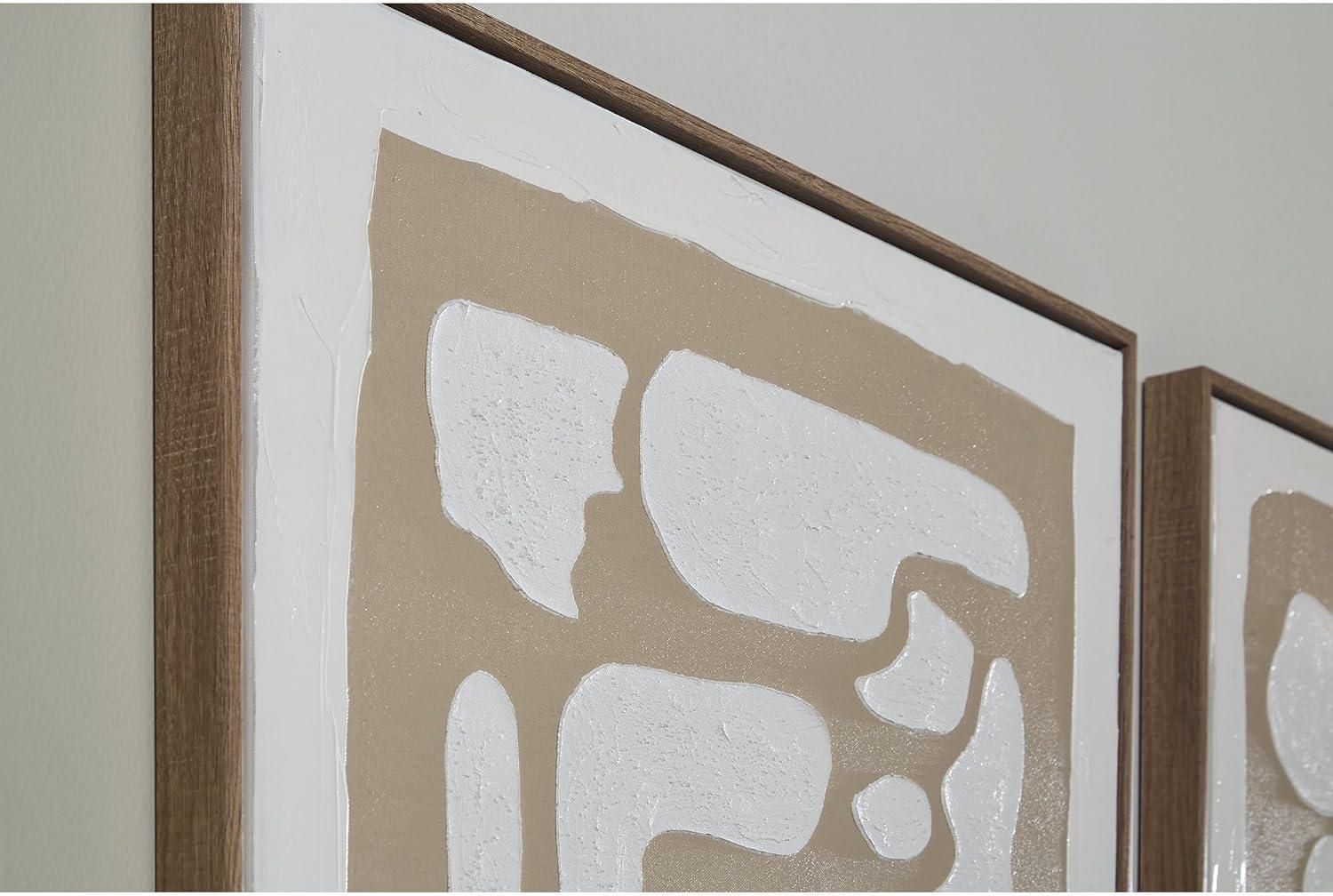 imageSignature Design by Ashley Waldett Wall Art Set of 2 Abstract Canvaswith Hand Painted Design FourWay Hanging Modern Decor for Living Room or Dining Room Walls