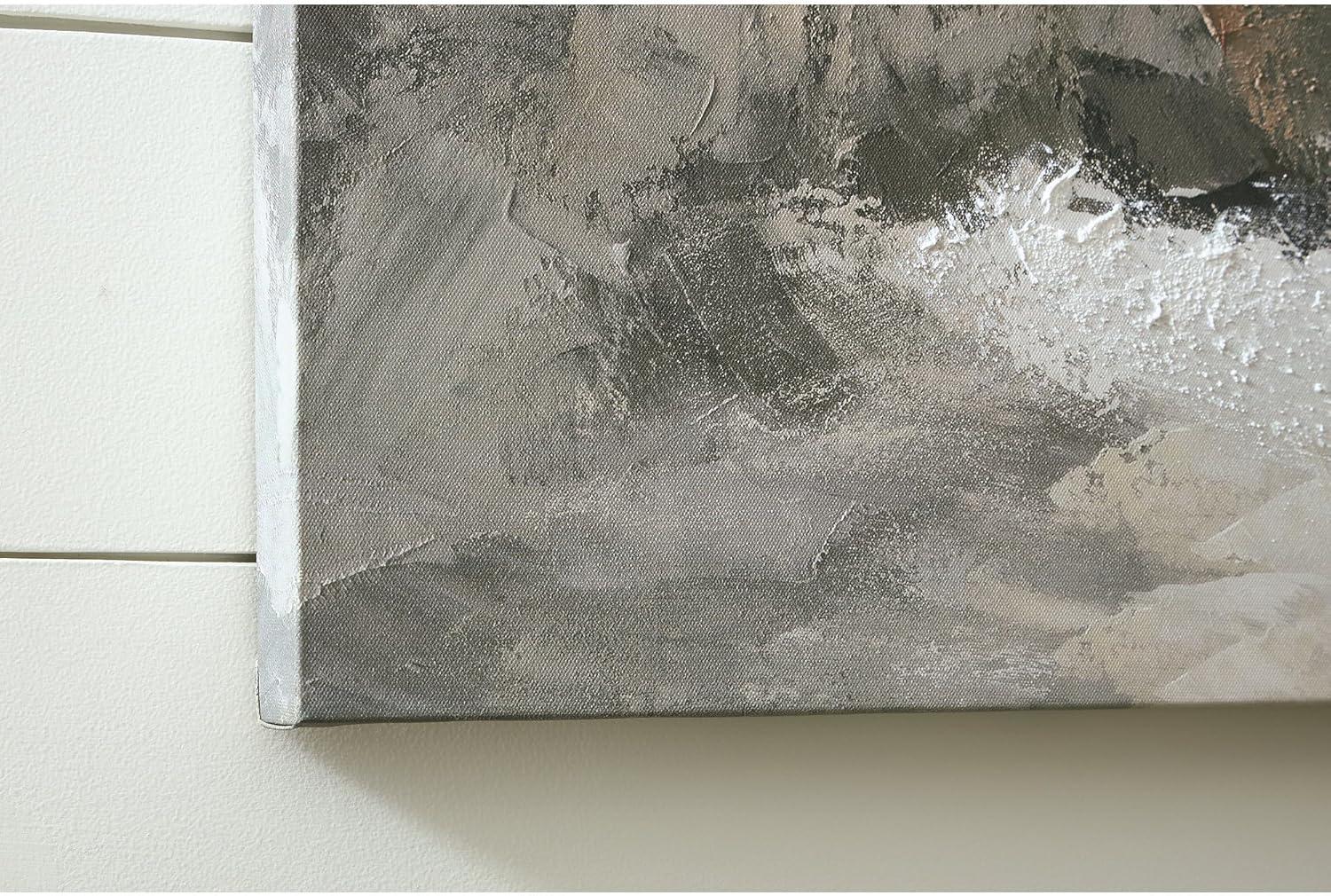 imageSignature Design by Ashley Worthner Coastal Seascape Gallery Wrapped Canvas Wall Art 50 x 40 Inches Light Brown amp Gray