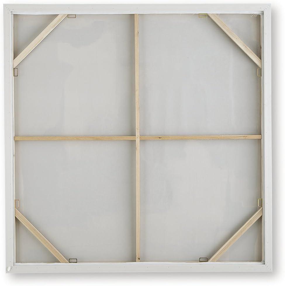 imageSignature Design by Ashley Wylander Wall Art Large Gallery Wrapped Canvas with Fabric Embellishments FourWay Hanging Modern Decor for Living Room Walls Neutral Tones