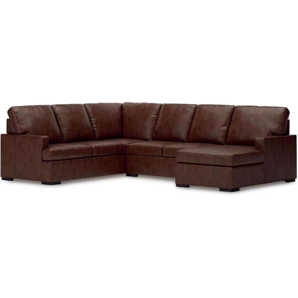 imageSignature Design by Ashley Jarreau Modern Sectional Sleeper Sofa Couch with Chaise Lounge Blue3Piece Sectional w Chaise Right