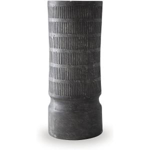 Signature Design by Ashley Beninworth Vase, Paper Composite Decor with Antiqued Black Finish for Faux Florals and Dried Arrangements, 21.25″ H Tabletop Accent