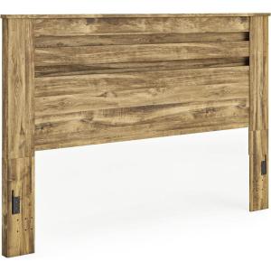 Signature Design by Ashley Hastiport Rustic Panel Headboard, King, Light Brown