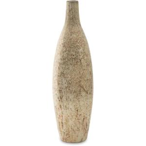 Signature Design by Ashley Plawite Contemporary Indoor Abstract Mercury Glass Tabletop Vase, Chrome & Metallic