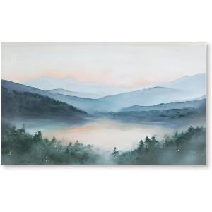 Signature Design by Ashley Vernmont Modern Landscape Wall Art, 60 x 36 Inches, Blue & Green