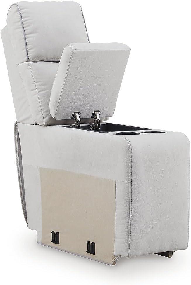 imageSignature Design by Ashley Grafton Pike Sectional Sofa Modular Power Reclining Seating with Storage Consoles and USB Charging for Living Room Comfort 142 W