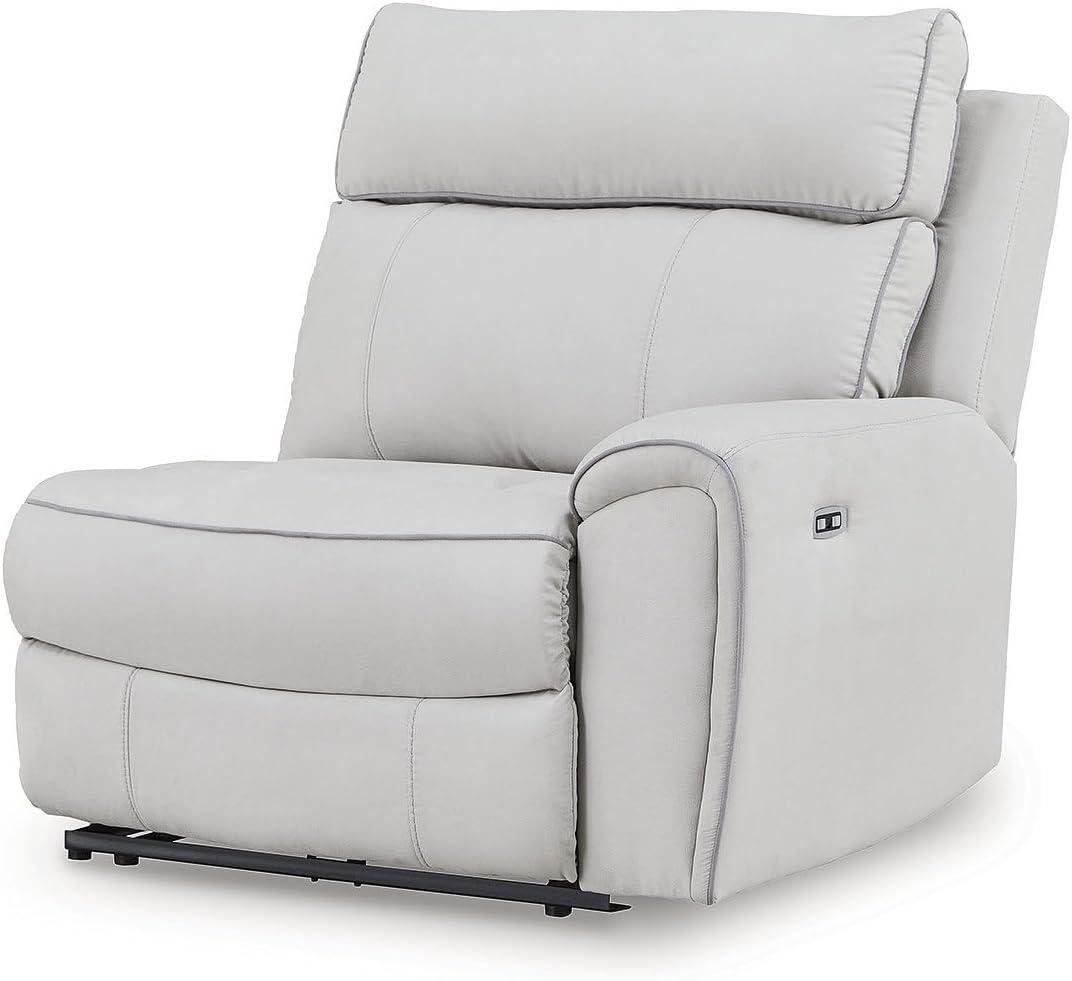 imageSignature Design by Ashley Grafton Pike Sectional Sofa Modular Power Reclining Seating with Storage Consoles and USB Charging for Living Room Comfort 142 W