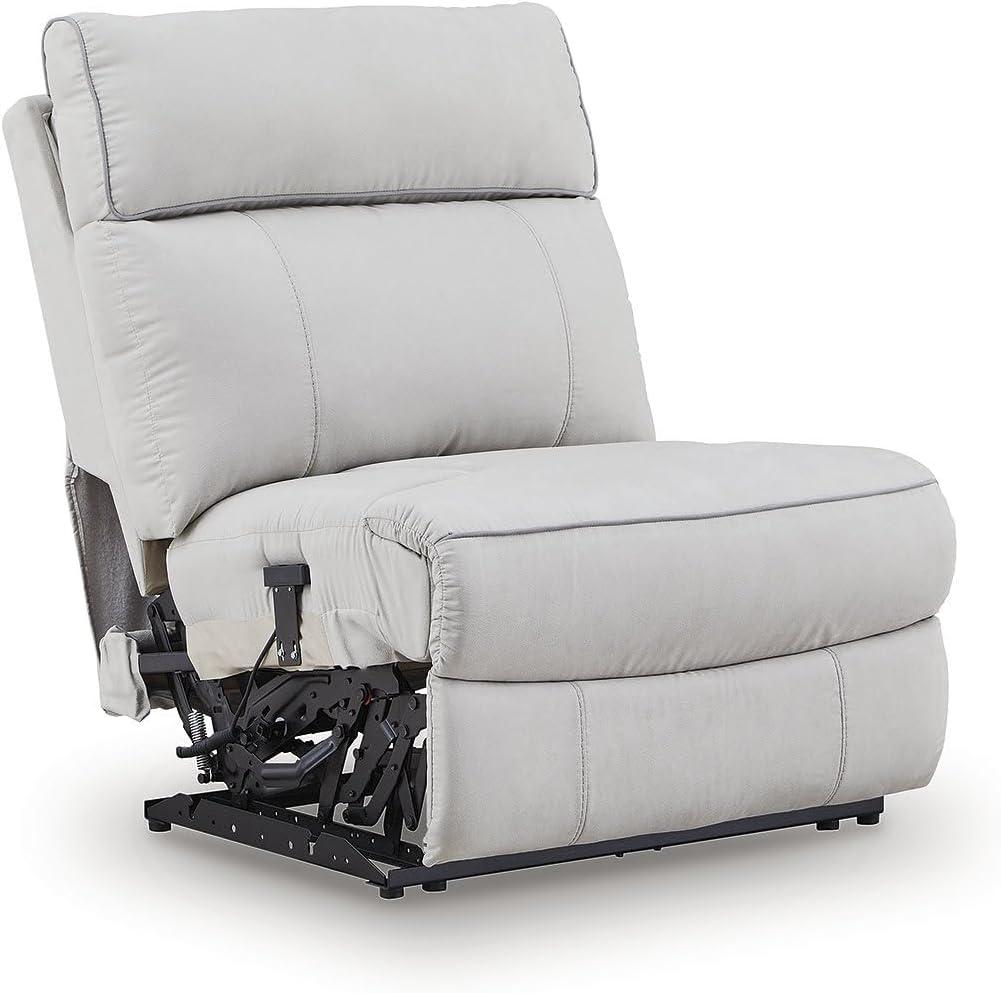 imageSignature Design by Ashley Grafton Pike Sectional Sofa Modular Power Reclining Seating with Storage Consoles and USB Charging for Living Room Comfort 142 W