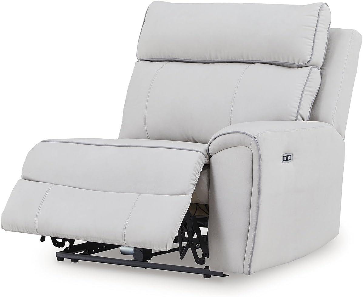 imageSignature Design by Ashley Grafton Pike Sectional Sofa Modular Power Reclining Seating with Storage Consoles and USB Charging for Living Room Comfort 142 W