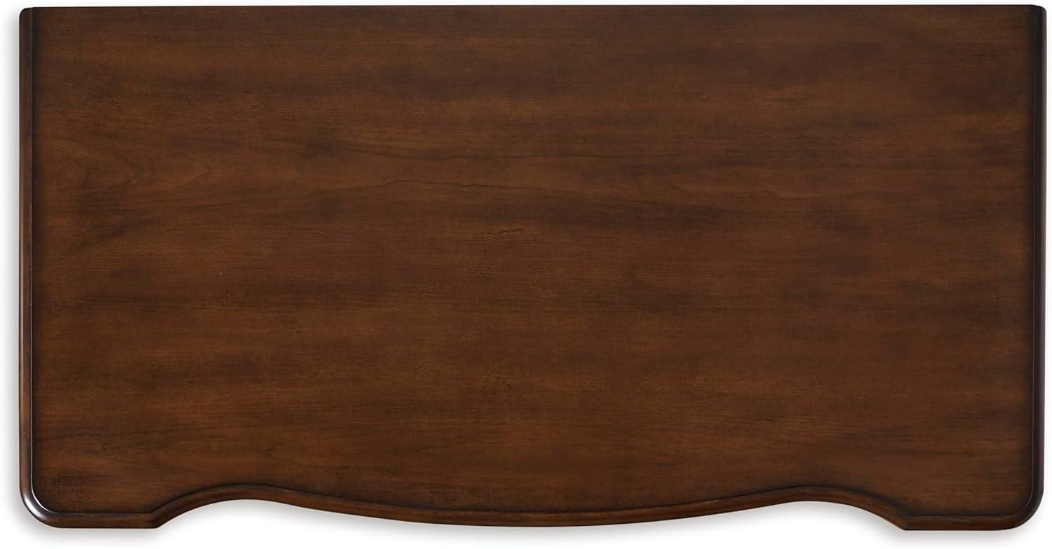 imageSignature Design by Ashley Lavinton Traditional Chest with 5 SmoothGliding Drawers Metal Drawer Pulls Wood Cherry Brown Finish 3538 W x 1788 D x 51 H