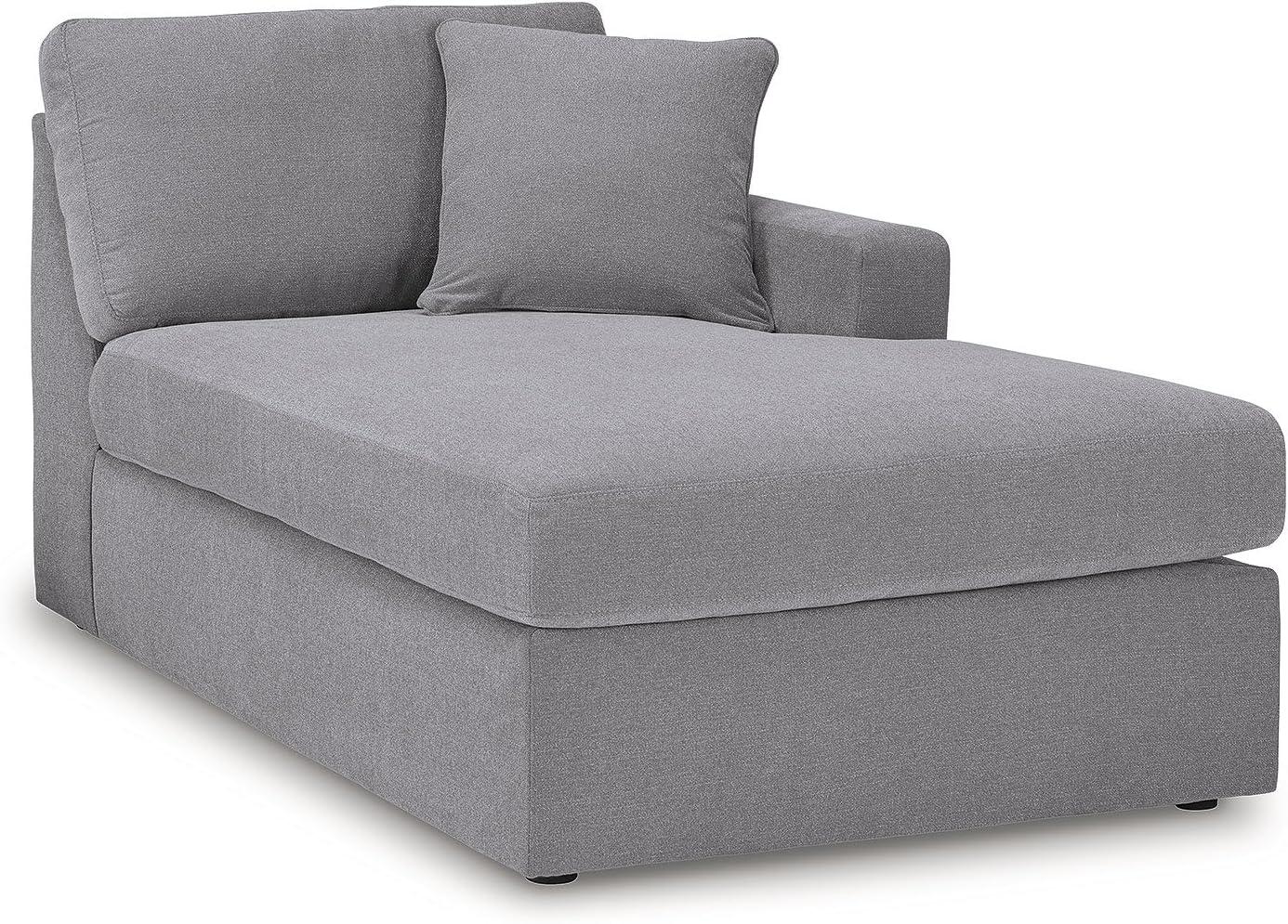imageSignature Design by Ashley Modmax Sectional Sofa Double Chaise EasyClean Nuvella Fabric Seating for Living Room Movie Nights and Entertaining 174 W x 68 D x 36 H