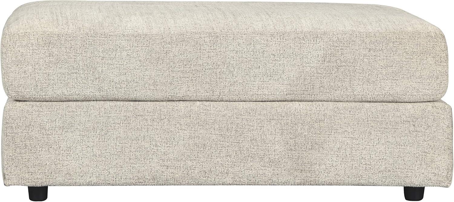 imageSignature Design by Ashley Soletren Contemporary Chenille Loveseat with 2 Accent Pillows OffWhite amp Soletren Contemporary Chenille Oversized Ottoman OffWhite