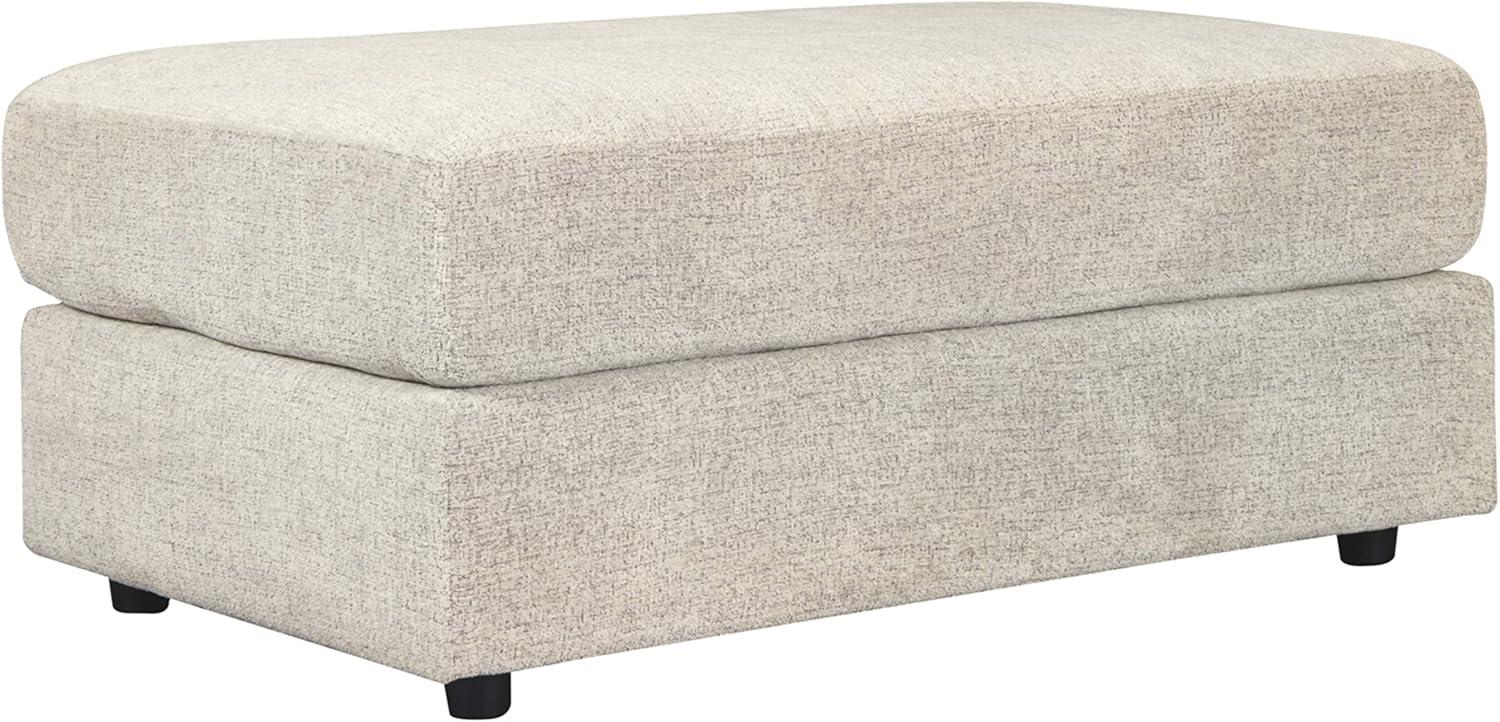 imageSignature Design by Ashley Soletren Contemporary Chenille Loveseat with 2 Accent Pillows OffWhite amp Soletren Contemporary Chenille Oversized Ottoman OffWhite