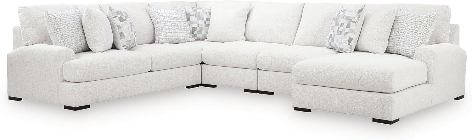 imageSignature Design by Ashley Wynncroft Manor Sectional Sofa with Chaise EasyClean Performance Fabric Living Room Sectionals Casual Contemporary LShaped Seating for Family Rooms