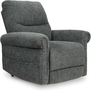 Signature Design by Ashley Aureta Recliner Chair, Power Lift with Heat and Massage, Easy‑Clean Next‑Gen Nuvella Upholstery, One‑Touch Control for Living Room Comfort