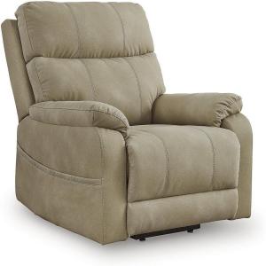 Signature Design by Ashley Next‑Gen Durapella Recliner Chair, Power Lift with Easy‑Clean Faux Leather, Dual Motor Control for Custom Comfort and Everyday Living Room Use