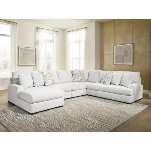 Signature Design by Ashley Wynncroft Manor Sectional Sofa with Chaise, Easy‑Clean Performance Fabric, Living Room Sectionals, Casual Contemporary L Shaped Seating for Family Rooms