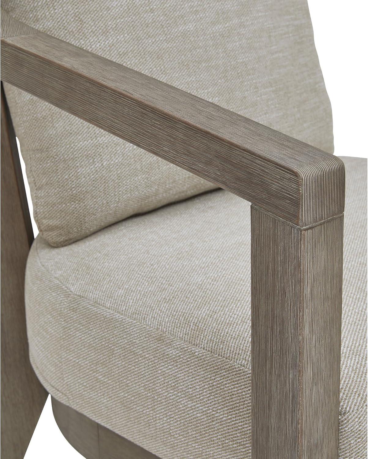 imageSignature Design by Ashley Cool Days Contemporary UV Resistant Outdoor Chairs with Cushions and Table Set Set of 3 Beige amp Dark Brown