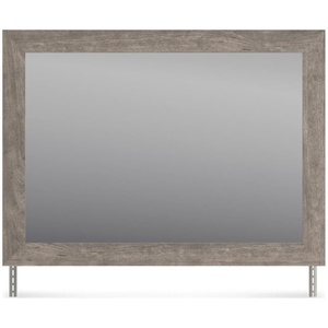 Signature Design by Ashley Bayzor Engineered Wood Bedroom Mirror in Warm Gray