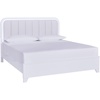 King Upholstered Panel Bed