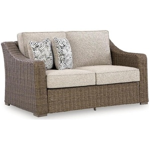 Signature Design by Ashley Caribou Crystal Outdoor Loveseat with Cushion