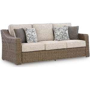 Signature Design by Ashley Caribou Crystal Outdoor Sofa with Cushion