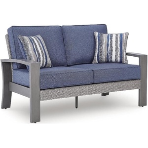 Signature Design by Ashley Gale Limestone Outdoor Loveseat with Cushion