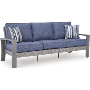 Signature Design by Ashley Gale Limestone Outdoor Sofa with Cushion
