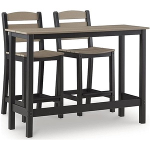 Signature Design by Ashley Kelp Quill Outdoor Counter Table and 2 Barstools