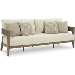 Signature Design by Ashley Pampas Thistle Outdoor Sofa with Cushion