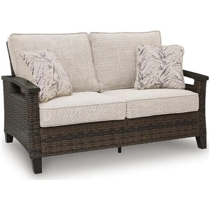 Signature Design by Ashley Pinecone Vale Outdoor Loveseat with Cushion