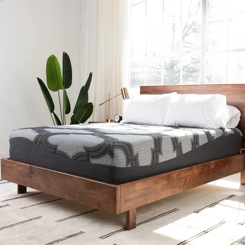 image:imageSignature Design by Ashley Destin Cove Pillow Top Twin Mattress Luxury Plush Feel Cooling Knit Cover Memory Foam and Wrapped Coils FiberglassFree Delivered in a Box for Kids and Guest RoomsQueen