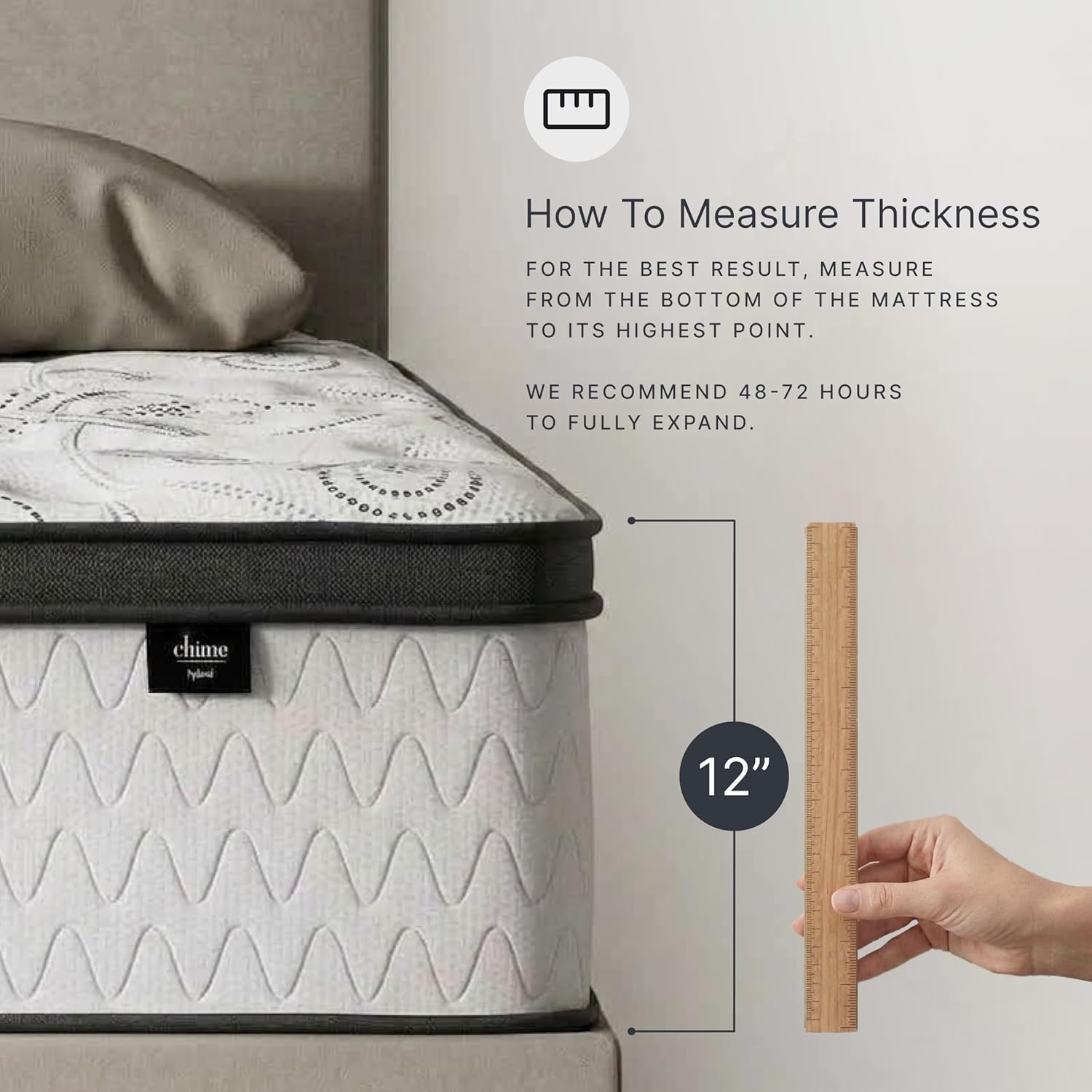 image:imageSignature Design by Ashley Destin Cove Pillow Top Twin Mattress Luxury Plush Feel Cooling Knit Cover Memory Foam and Wrapped Coils FiberglassFree Delivered in a Box for Kids and Guest RoomsKing