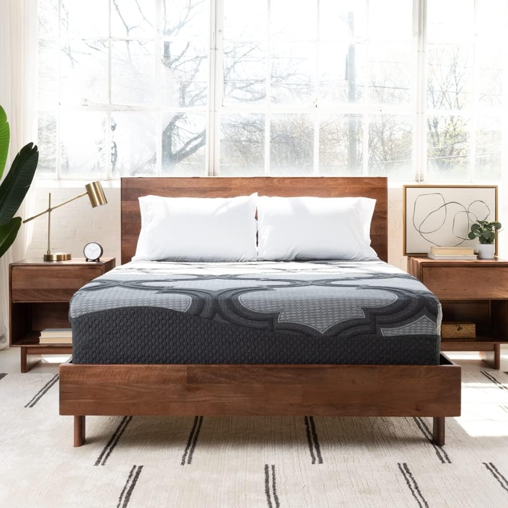 image:imageSignature Design by Ashley Destin Cove Pillow Top Twin Mattress Luxury Plush Feel Cooling Knit Cover Memory Foam and Wrapped Coils FiberglassFree Delivered in a Box for Kids and Guest RoomsQueen