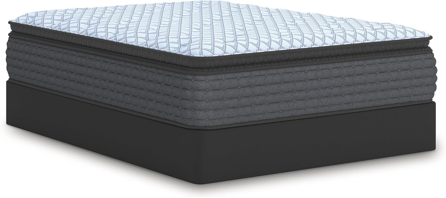 image:imageSignature Design by Ashley Destin Cove Pillow Top Twin Mattress Luxury Plush Feel Cooling Knit Cover Memory Foam and Wrapped Coils FiberglassFree Delivered in a Box for Kids and Guest RoomsKing