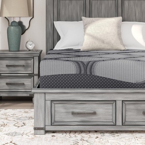 Signature Design by Ashley Destin Cove Pillow Top Twin Mattress, Luxury Plush Feel, Cooling Knit Cover, Memory Foam and Wrapped Coils, Fiberglass-Free, Delivered in a Box for Kids and Guest Rooms(California King)
