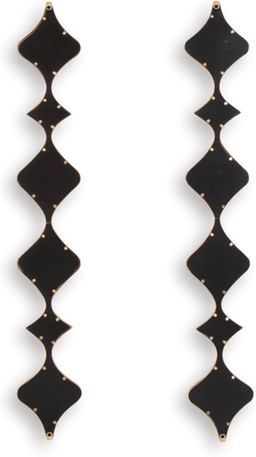 image:imageSignature Design by Ashley Harriswood Art Deco Accent Mirror Set with Thin Frame Set of 2 Gold