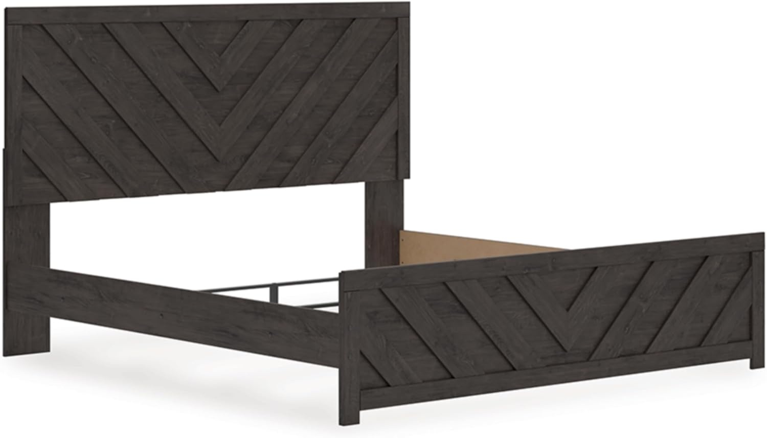 image:imageSignature Design by Ashley Prendonea Casual King Panel Bed Foundation or Box Spring Needed GrayKing US Standard