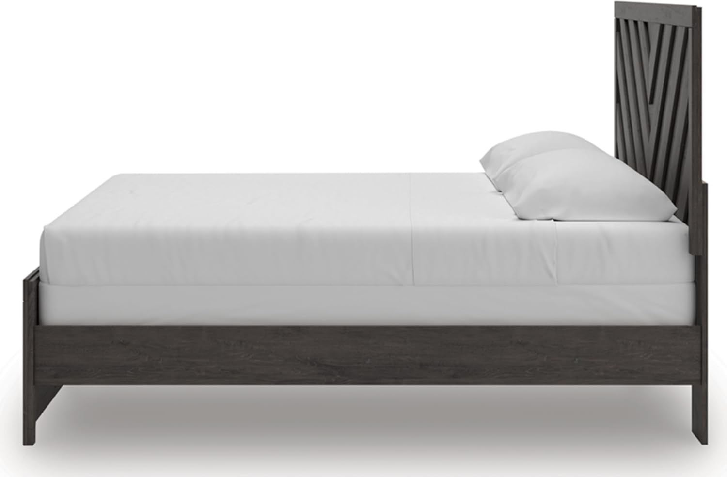 image:imageSignature Design by Ashley Prendonea Casual King Panel Bed Foundation or Box Spring Needed GrayKing US Standard