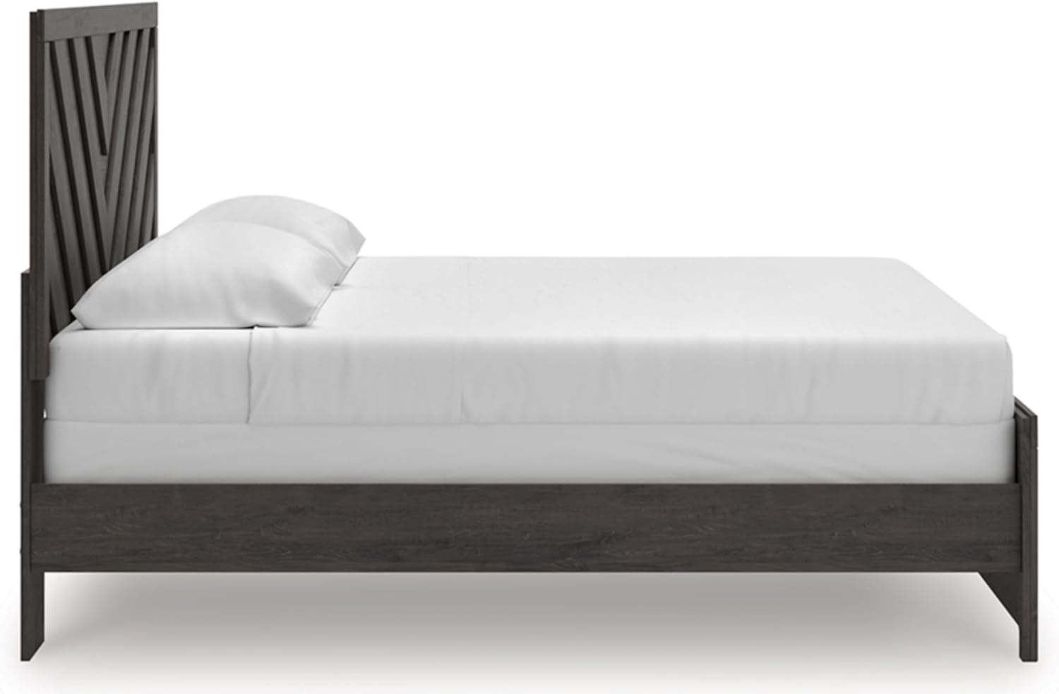 image:imageSignature Design by Ashley Prendonea Casual King Panel Bed Foundation or Box Spring Needed GrayKing US Standard