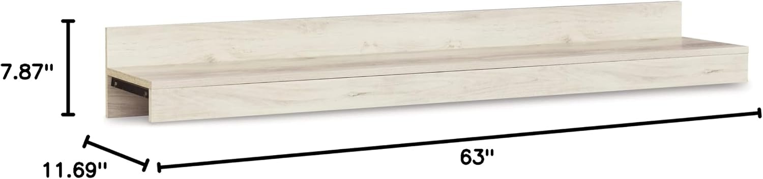 image:imageSignature Design by Ashley Willowton Entertainment Bridge Component ONLY WhitewashWhite